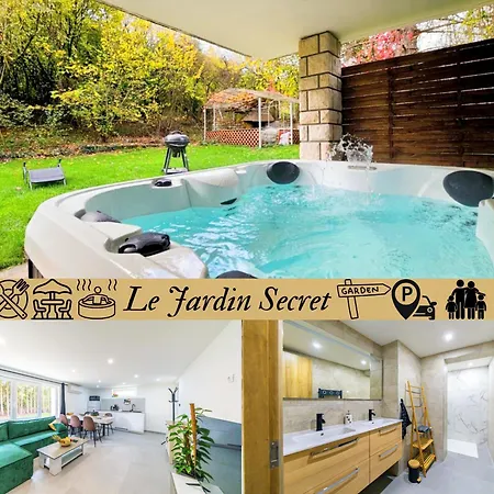Apartament Le Jardin Secret Experience - - Balneo Jardin & Bbq - Elegance & Confort - Climatisation - Family & Animaux Welcome -elite Premium Services Dieulouard